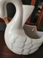 Porcelán hattyú kaspó