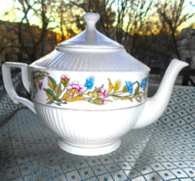 Hollóháza porcelain tea jug with a rare pattern