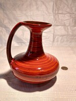 Applied art glazed ceramic vase-m.J.