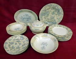 English 6-person faience tableware. Good condition