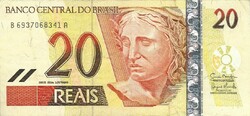 20 Real reais 2002-2010 Brazil