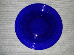 Kék üveg kínáló tál
