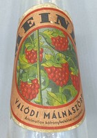 Rare meinl raspberry syrup bottle with original label