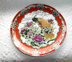 Japanese porcelain decorative plate peacock pattern
