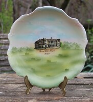 Grand hotel royal Pöstyén - decorative wall plate, spa souvenir