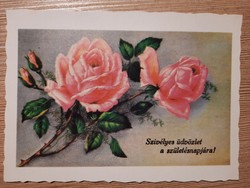 Best wishes for your birthday! - Retro postcard - postage clean