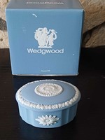 Wedgwood, England, gyűrű-ékszertartó bonbonier eredeti dobozában