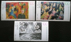 N1656-8 / Germany 1993 20th century painting stamp set postal clerk