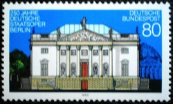 N1625 / Germany 1992 Berlin State Opera House stamp postal clerk