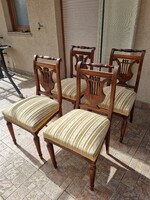 5 db antik szék