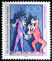 N1626 / Germany 1992 German amateur theater stamp postal clerk