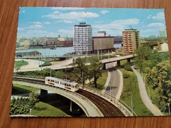 Németország, Mannheim, villamos, postatiszta képeslap