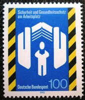 N1649 / Germany 1993 safety and health protection stamp postal clerk