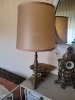 Antique copper table lamp