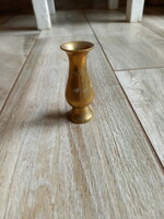 Old miniature copper vase i. (7.5X3cm)