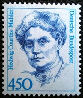 N1614 / Germany 1992 famous women stamp postal clerk