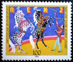 N1600 / Germany 1992 ernst jakob renz stamp postal clerk