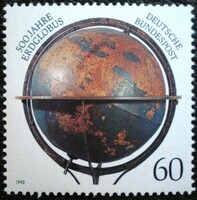 N1627 / Germany 1992 the world's first globe stamp postage stamp