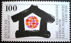N1620 / Germany 1992 Household Congress stamp postal clerk