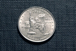 USA quarter dollar 2001 