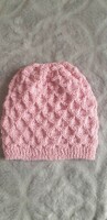 Handmade, hand-knitted women's double-sided cap