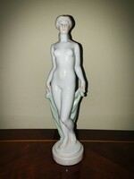 Herend female nude figure with veil