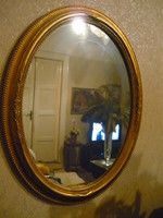 Mirror in blonde frame, 45x38cm