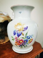 ANTIK HOLLÓHÁZI VIRÁGOS VÁZA, 20 cm