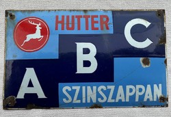 Hutter soap enamel sign, advertising sign