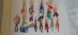 Dino dinosaur toy figure 14 pcs and 2 bag decorations together 10-15cm