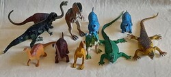 Dínó dinoszaurusz játékfigura 9db és 2db ősgyík egyben 15-30cm