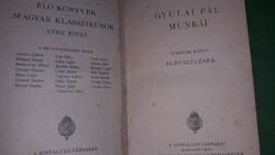 1900. Antik MAGYAR KLASSZIKUSOK : GYULAI PÁL munkái II. könyv a képek szerint FRANKLIN