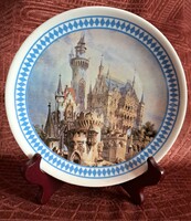 Castle porcelain decorative plate, wall plate 2 (l4622)