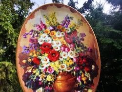 FLORAL WALL PLATE, BRADEX LIMITED EDITION,