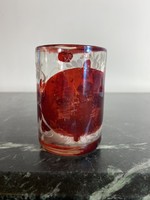 Antique painted glass cup