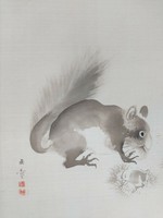 Ázsiai antik nyomat reprodukciója Gyokusho Kawabata 26,3 x 21,2 cm
