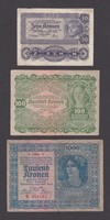 Collection of 3 crowns (1922)