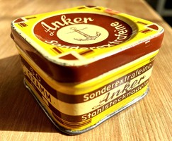 ANKER SONDEREXTRAFEINE régi fém doboz, pléh doboz, antik