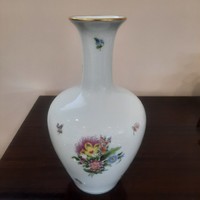 Herend bouquet de saxe bs patterned porcelain vase. 27.5 cm.