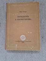 Hósz György: an introduction to geometry; first edition