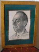Signed György Békeffi: portrait, 1922.