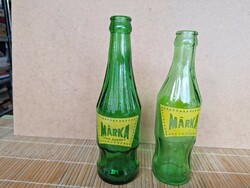 Retro különleges "Márkás" kis üdítős üveg.Csak a bal oldali eladó.