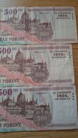500 HUF paper money for the 50th anniversary of the 1956 revolution