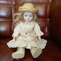 33cm antique porcelain head doll