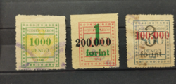 1946.Szeged városi illeték bélyegek.