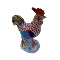 Herend rooster small red m00598
