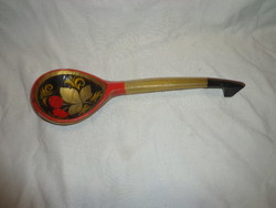 Decorative hand-painted wooden spoon 29cm