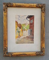 Sándor Turmayer (1879 - 1953) taban 1920s 10x17 cm.