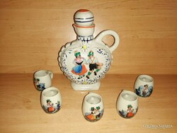 Német porcelán italos készlet (5/K)