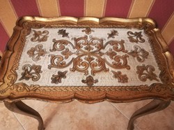 Gyönyörű Firenzei, kézzel festett asztal. 55*35*49 cm